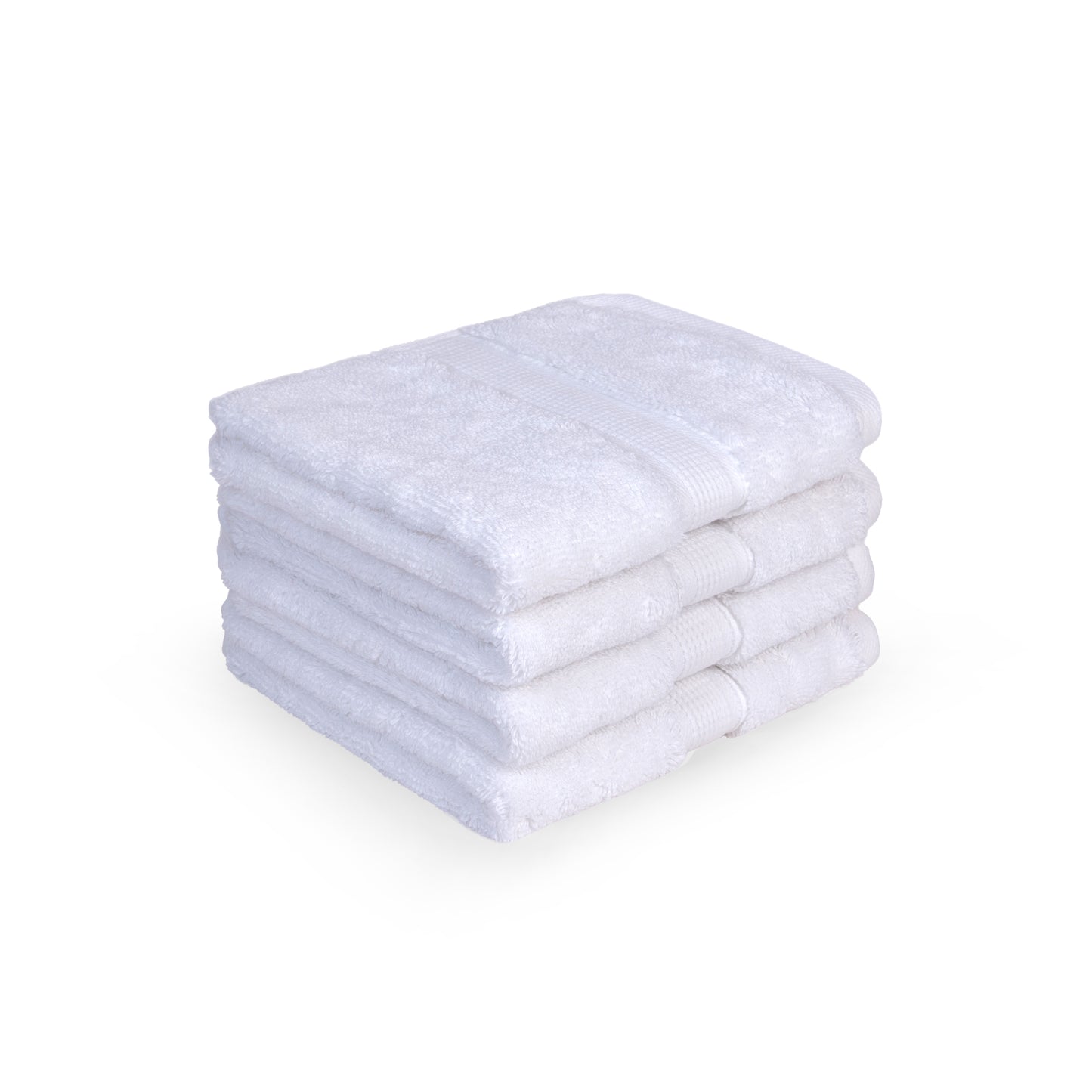 Feather & Spun Face Towel | Resort & Spa | Lavender Fragrance | Oeko-TEX® Standard 100 | Double Needle Stitch | Anti Microbial | 100% Cotton - 800 GSM | 33 cms x 33 cms | Pack of 4