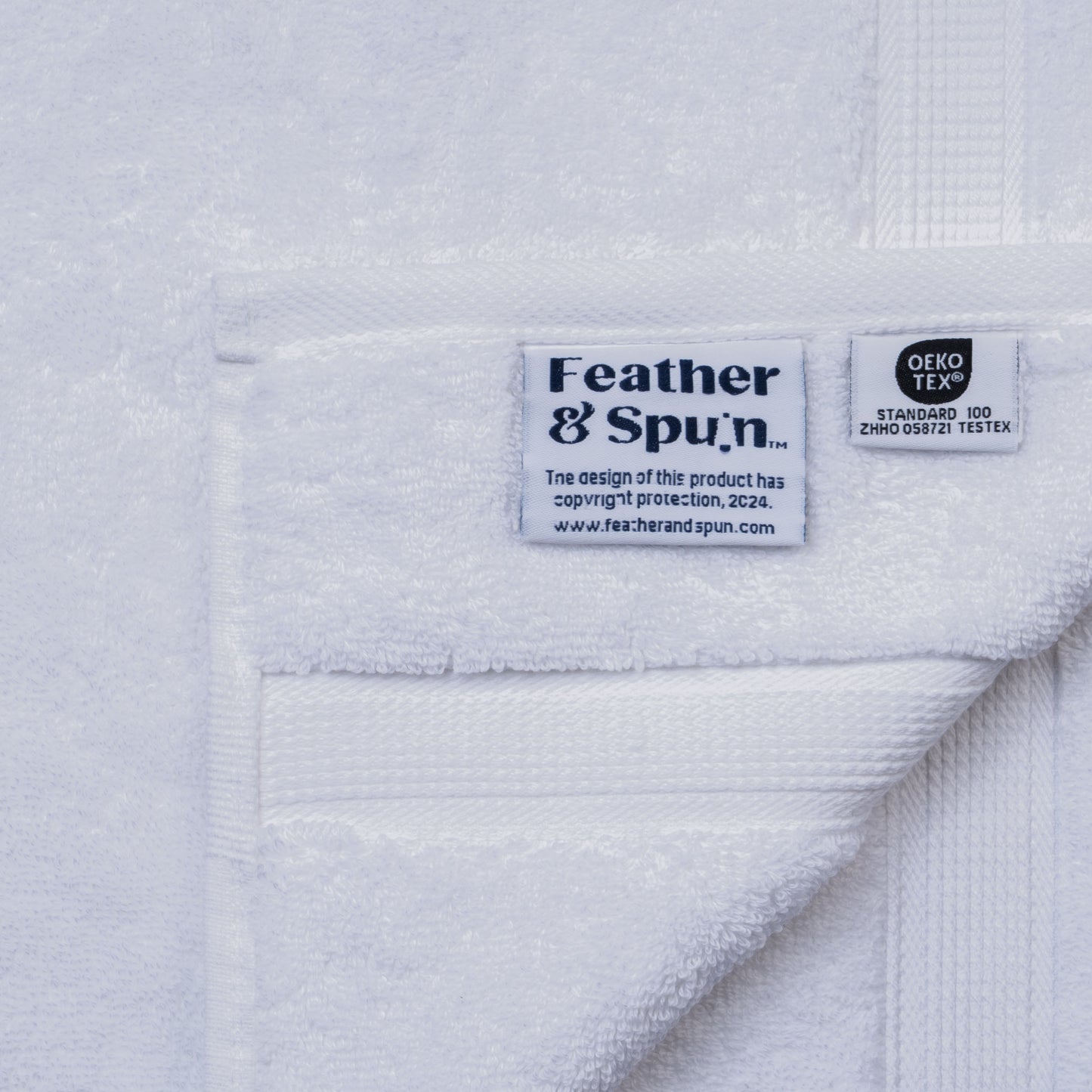 Feather & Spun Face Towel | Resort & Spa | Lavender Fragrance | Oeko-TEX® Standard 100 | Double Needle Stitch | Anti Microbial | 100% Cotton - 800 GSM | 33 cms x 33 cms | Pack of 4