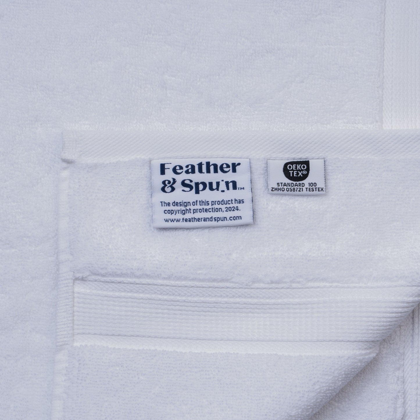 Feather & Spun Hand Towel | Resort & Spa | Lavender Fragrance | Oeko-TEX® Standard 100 | Double Needle Stitch | Anti Microbial | 100% Cotton - 800 GSM | 40 cms x 71 cms | Pack of 2
