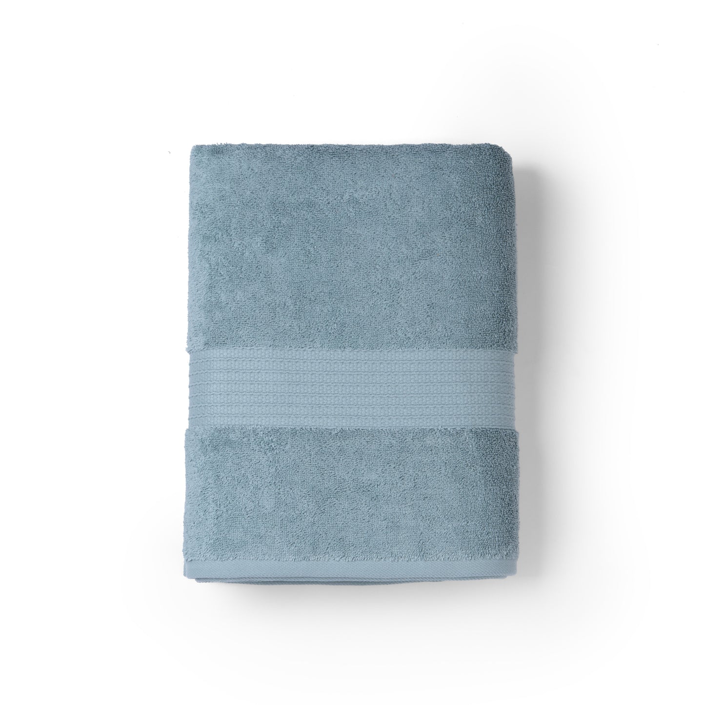 Feather & Spun 100% Organic Bath Towel | Lavender Fragrance | Oeko-TEX® Standard 100 | Double Needle Stitch | Anti Microbial | 100% Cotton - 650 GSM | 76 cms x 137 cms - Mint Breeze | Pack of 1