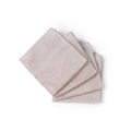 Feather & Spun Bamboo Cotton Face Towel | Lavender Fragrance | Oeko-TEX® Standard 100 | Double Needle Stitch | Anti Microbial | 600 GSM | 33 cms x 33 cms - Almond Cream | Pack of 4
