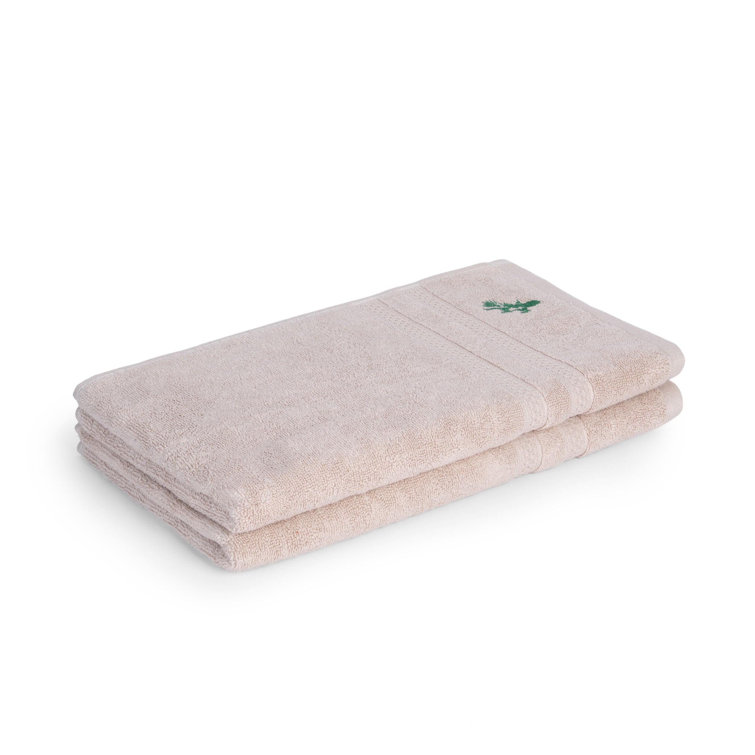 Feather & Spun Bamboo Cotton Hand Towel | Lavender Fragrance | Oeko-TEX® Standard 100 | Double Needle Stitch | Anti Microbial | 600 GSM | 40 cms x 71 cms - Smoke Grey | Pack of 2