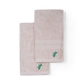 Feather & Spun Bamboo Cotton Hand Towel | Lavender Fragrance | Oeko-TEX® Standard 100 | Double Needle Stitch | Anti Microbial | 600 GSM | 40 cms x 71 cms - Almond Cream | Pack of 2