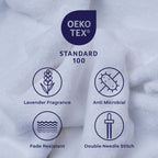 Feather & Spun Bath Towel | Resort & Spa | Lavender Fragrance | Oeko-TEX® Standard 100 | Double Needle Stitch | Anti Microbial | 100% Cotton - 800 GSM | 76 cms x 137 cms | Pack of 1