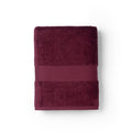 Feather & Spun 100% Organic Bath Towel | Lavender Fragrance | Oeko-TEX® Standard 100 | Double Needle Stitch | Anti Microbial | 100% Cotton - 650 GSM | 76 cms x 137 cms - Cranberry Crush | Pack of 1