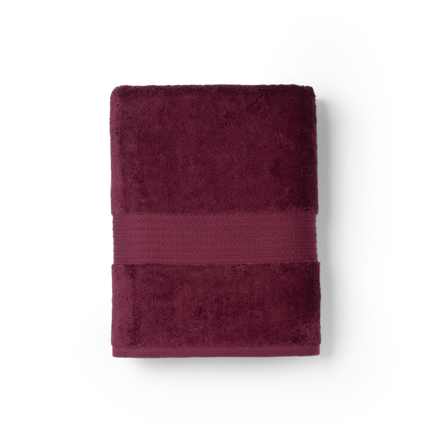 Feather & Spun 100% Organic Bath Towel | Lavender Fragrance | Oeko-TEX® Standard 100 | Double Needle Stitch | Anti Microbial | 100% Cotton - 650 GSM | 76 cms x 137 cms - Cranberry Crush | Pack of 1