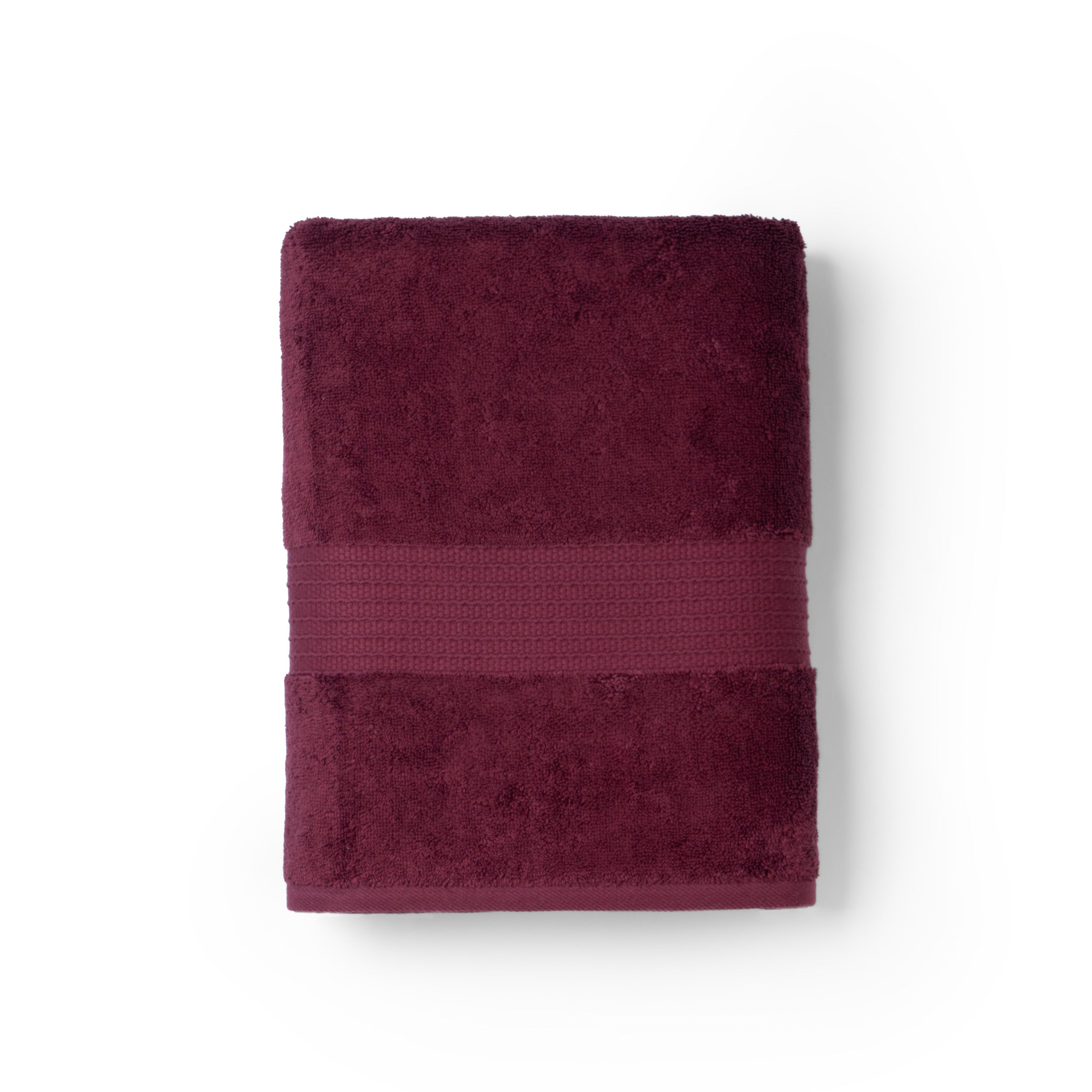 Feather & Spun 100% Organic Bath Towel | Lavender Fragrance | Oeko-TEX® Standard 100 | Double Needle Stitch | Anti Microbial | 100% Cotton - 650 GSM | 76 cms x 137 cms - Cranberry Crush | Pack of 1