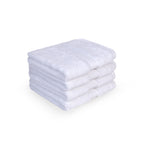 Feather & Spun Face Towel | Resort & Spa | Lavender Fragrance | Oeko-TEX® Standard 100 | Double Needle Stitch | Anti Microbial | 100% Cotton - 800 GSM | 33 cms x 33 cms | Pack of 4