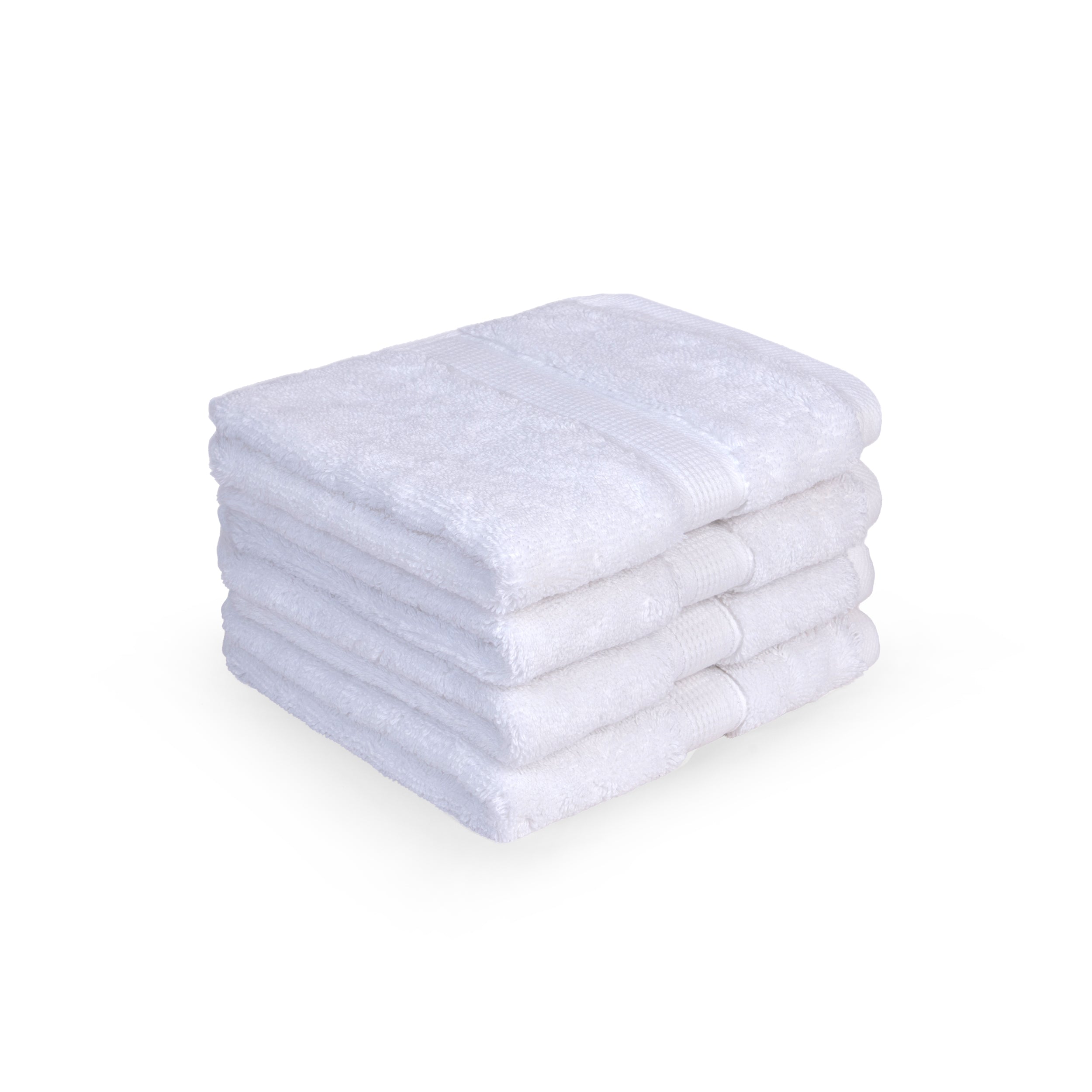 Feather & Spun Face Towel | Resort & Spa | Lavender Fragrance | Oeko-TEX® Standard 100 | Double Needle Stitch | Anti Microbial | 100% Cotton - 800 GSM | 33 cms x 33 cms | Pack of 4