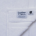 Feather & Spun Face Towel | Resort & Spa | Lavender Fragrance | Oeko-TEX® Standard 100 | Double Needle Stitch | Anti Microbial | 100% Cotton - 800 GSM | 33 cms x 33 cms | Pack of 4