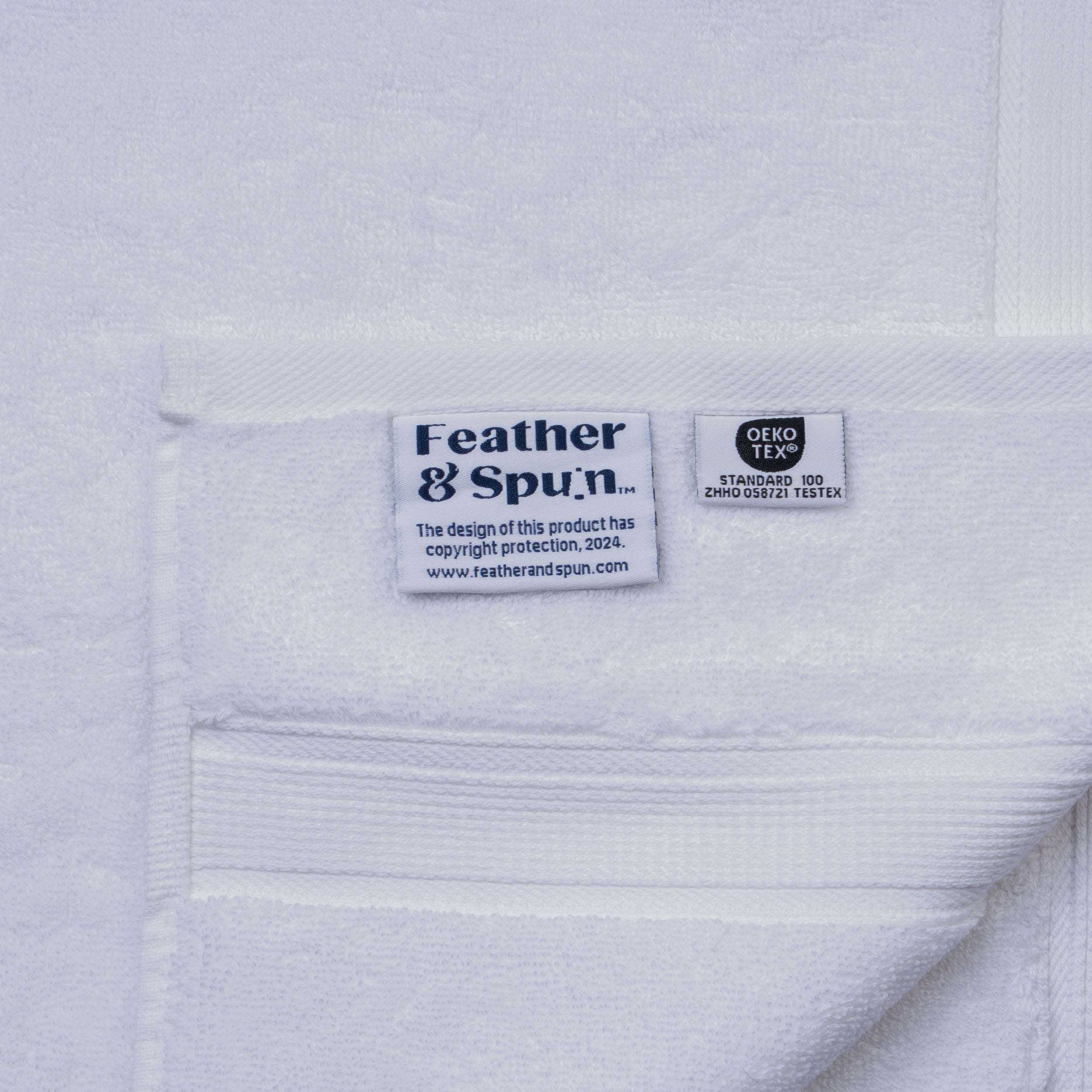 Feather & Spun Hand Towel | Resort & Spa | Lavender Fragrance | Oeko-TEX® Standard 100 | Double Needle Stitch | Anti Microbial | 100% Cotton - 800 GSM | 40 cms x 71 cms | Pack of 2