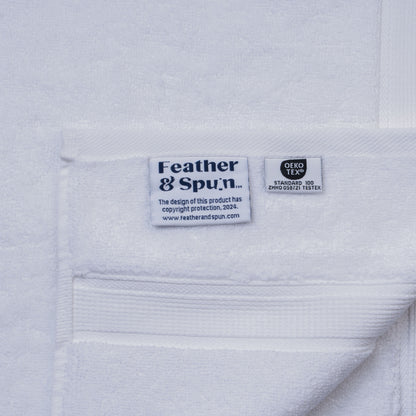 Feather & Spun Hand Towel | Resort & Spa | Lavender Fragrance | Oeko-TEX® Standard 100 | Double Needle Stitch | Anti Microbial | 100% Cotton - 800 GSM | 40 cms x 71 cms | Pack of 2