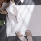Feather & Spun Bath Mat | Resort & Spa | Lavender Fragrance | Oeko-TEX® Standard 100 | Double Needle Stitch | Anti Microbial | 100% Cotton - 791 GSM | Pack of 2