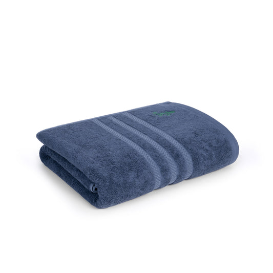 Feather & Spun Bamboo Cotton Bath Towel | Lavender Fragrance | Oeko-TEX® Standard 100 | Double Needle Stitch | Anti Microbial | 600 GSM | 76 cms x 137 cms - Midnight Indigo | Pack of 1