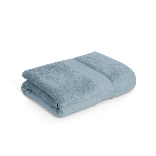 Feather & Spun 100% Organic Bath Towel | Lavender Fragrance | Oeko-TEX® Standard 100 | Double Needle Stitch | Anti Microbial | 100% Cotton - 650 GSM | 76 cms x 137 cms - Mint Breeze | Pack of 1