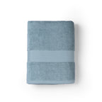 Feather & Spun 100% Organic Bath Towel | Lavender Fragrance | Oeko-TEX® Standard 100 | Double Needle Stitch | Anti Microbial | 100% Cotton - 650 GSM | 76 cms x 137 cms - Mint Breeze | Pack of 1