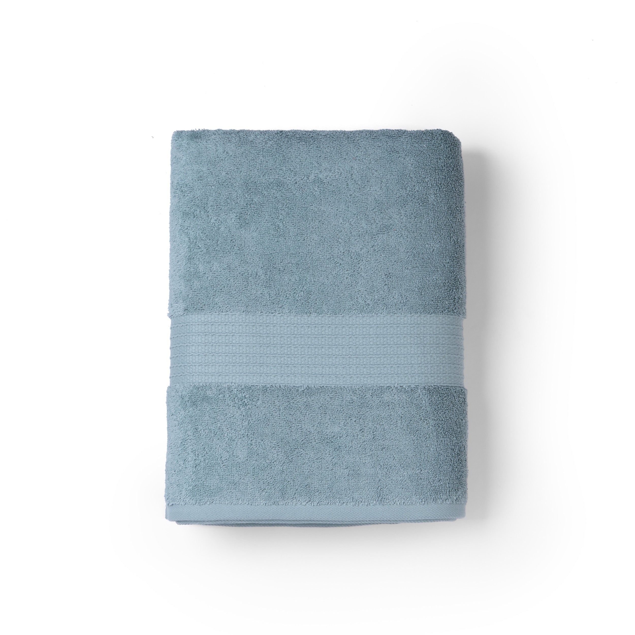 Feather & Spun 100% Organic Bath Towel | Lavender Fragrance | Oeko-TEX® Standard 100 | Double Needle Stitch | Anti Microbial | 100% Cotton - 650 GSM | 76 cms x 137 cms - Mint Breeze | Pack of 1