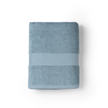 Feather & Spun 100% Organic Bath Towel | Lavender Fragrance | Oeko-TEX® Standard 100 | Double Needle Stitch | Anti Microbial | 100% Cotton - 650 GSM | 76 cms x 137 cms - Mint Breeze | Pack of 1