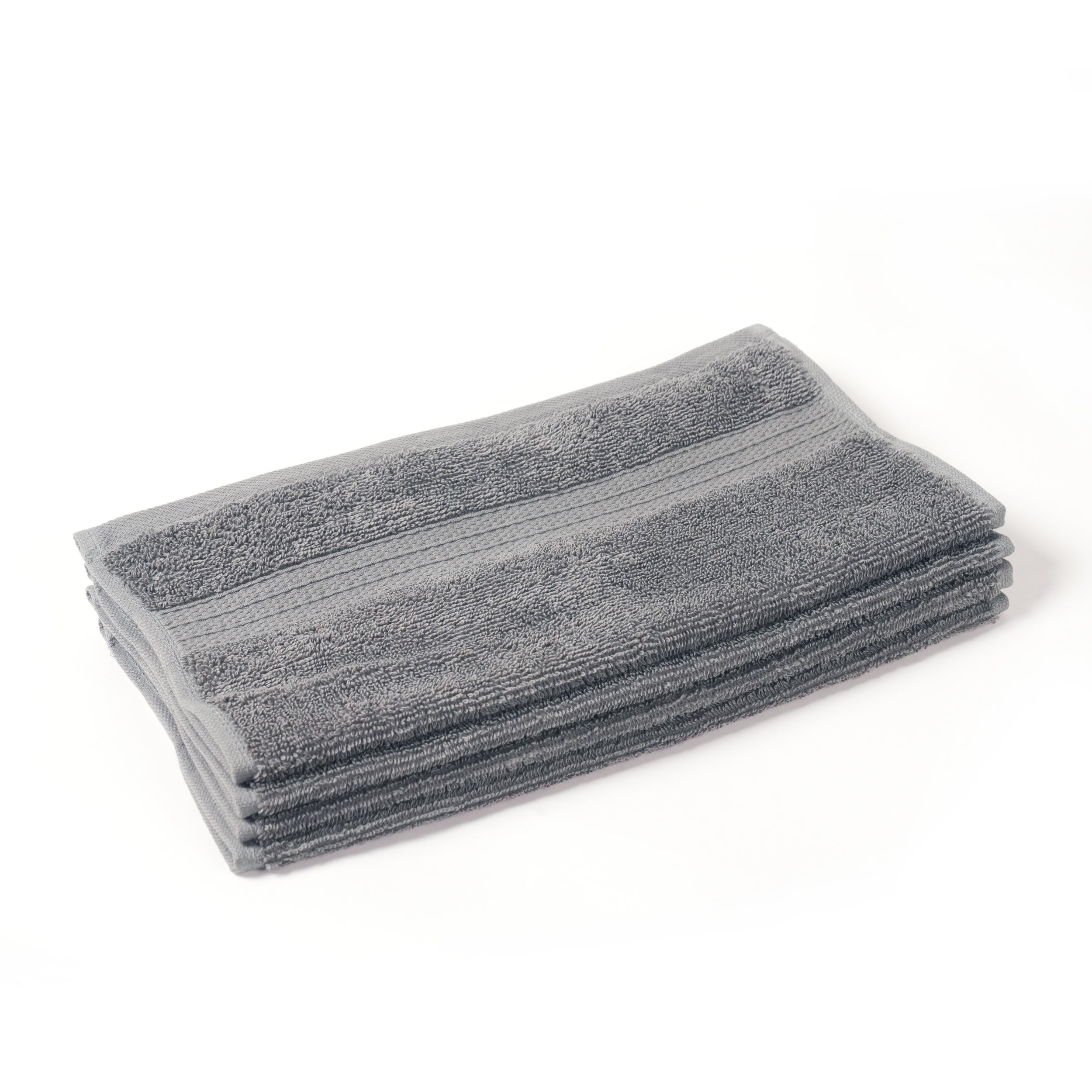 Feather & Spun 100% Organic Face Towel | Lavender Fragrance | Oeko-TEX® Standard 100 | Double Needle Stitch | Anti Microbial | 100% Cotton - 550 GSM | 33 cms x 33 cms - Velvet Rose | Pack of 4