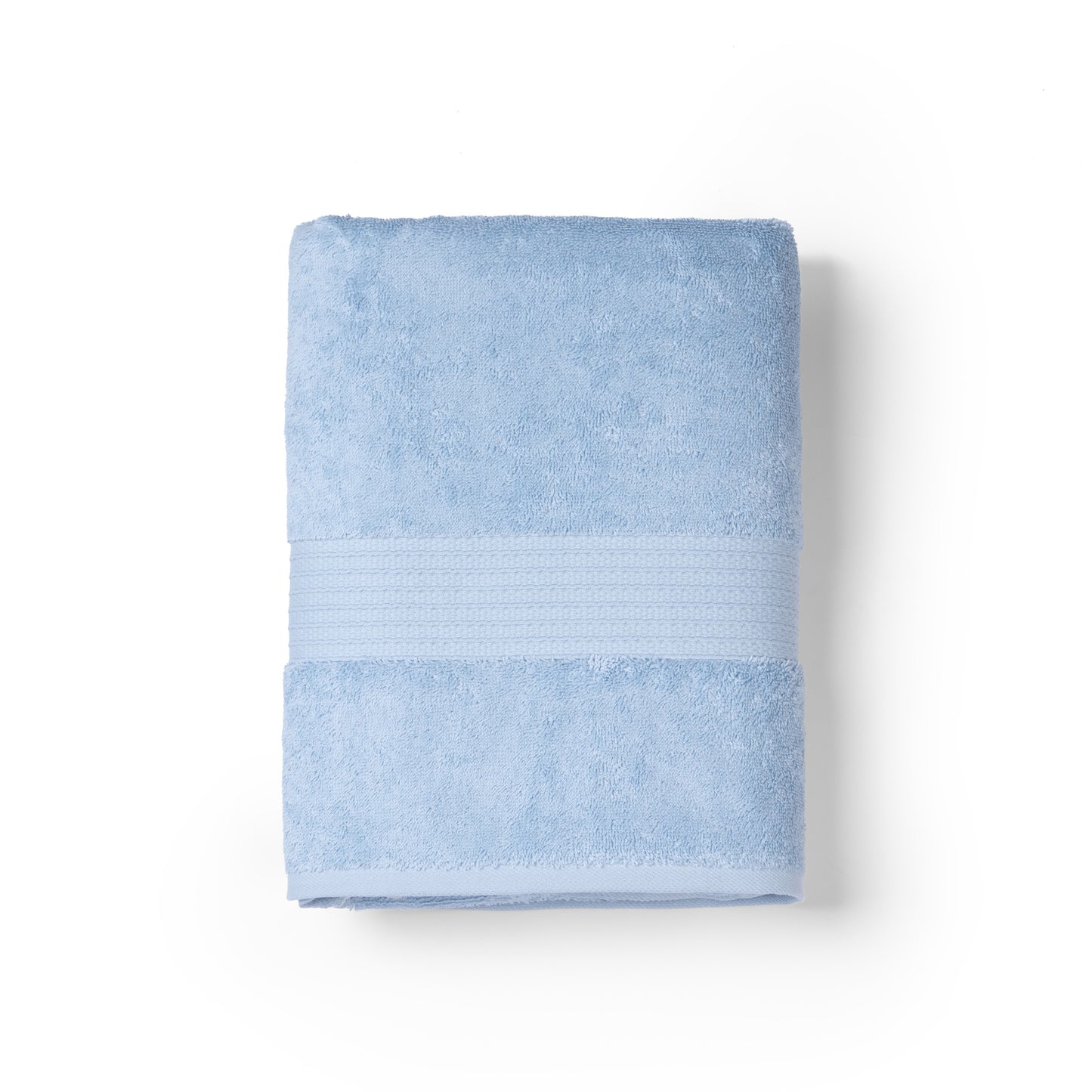 Feather & Spun 100% Organic Bath Towel | Lavender Fragrance | Oeko-TEX® Standard 100 | Double Needle Stitch | Anti Microbial | 100% Cotton - 650 GSM | 76 cms x 137 cms - Skywave Blue | Pack of 1