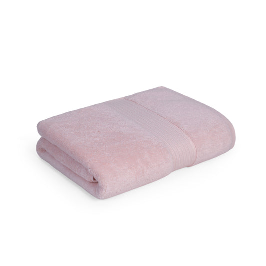 Feather & Spun 100% Organic Bath Towel | Lavender Fragrance | Oeko-TEX® Standard 100 | Double Needle Stitch | Anti Microbial | 100% Cotton - 650 GSM | 76 cms x 137 cms - Velvet Rose | Pack of 1