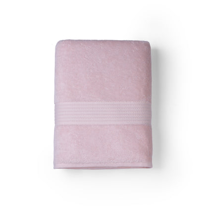 Feather & Spun 100% Organic Bath Towel | Lavender Fragrance | Oeko-TEX® Standard 100 | Double Needle Stitch | Anti Microbial | 100% Cotton - 650 GSM | 76 cms x 137 cms - Velvet Rose | Pack of 1