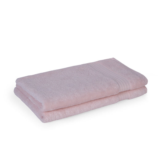 Feather & Spun 100% Organic Hand Towel | Lavender Fragrance | Oeko-TEX® Standard 100 | Double Needle Stitch | Anti Microbial | 100% Cotton - 550 GSM | 45 cms x 76 cms - Velvet Rose | Pack of 2