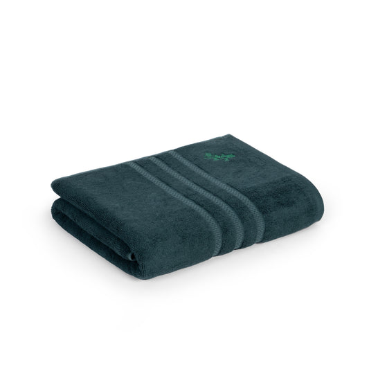 Feather & Spun Bamboo Cotton Bath Towel | Lavender Fragrance | Oeko-TEX® Standard 100 | Double Needle Stitch | Anti Microbial | 600 GSM | 76 cms x 137 cms - Jade Forest | Pack of 1