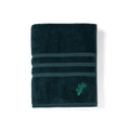 Feather & Spun Bamboo Cotton Bath Towel | Lavender Fragrance | Oeko-TEX® Standard 100 | Double Needle Stitch | Anti Microbial | 600 GSM | 76 cms x 137 cms - Jade Forest | Pack of 1