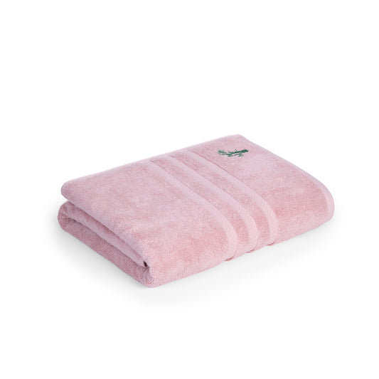 Feather & Spun Bamboo Cotton Bath Towel | Lavender Fragrance | Oeko-TEX® Standard 100 | Double Needle Stitch | Anti Microbial | 600 GSM | 76 cms x 137 cms - Petal Pink | Pack of 1